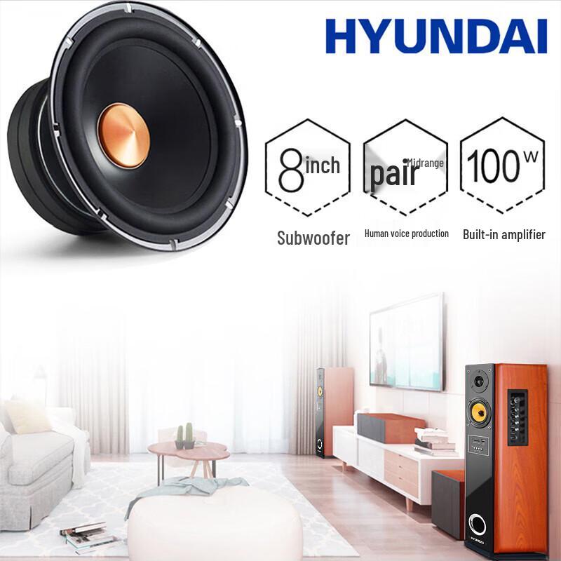 HYUNDAI 318-90 Dual 8-inch 3-Way KTV Home Theater Speaker System