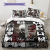 Tokyo Ghoul Vzor Povlečení Sada Prošívaných Dek Quilt Cover Povlak na Polštář Domácí Narozeninový Dárek(1 * povlak na peřinu + 2 * povlak na polštář, bez jádra)