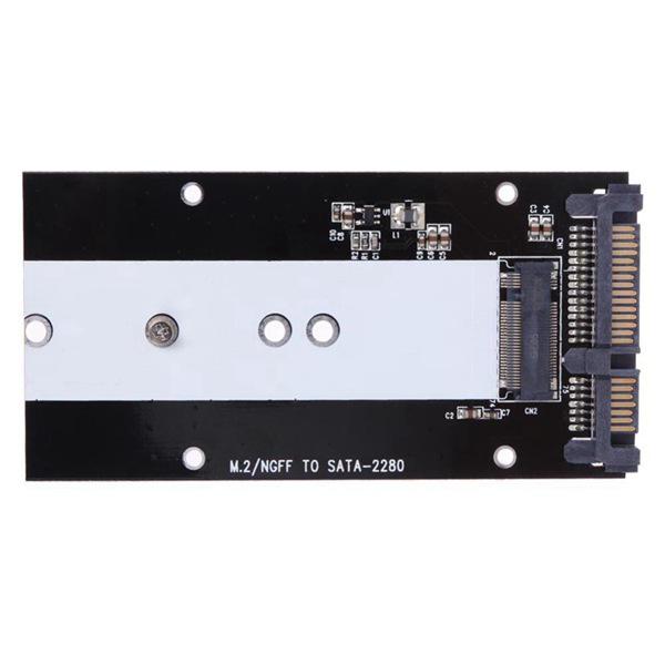 M.2 NGFF to SATA 3.0 Adapter Card (Black+Gray) for SSD