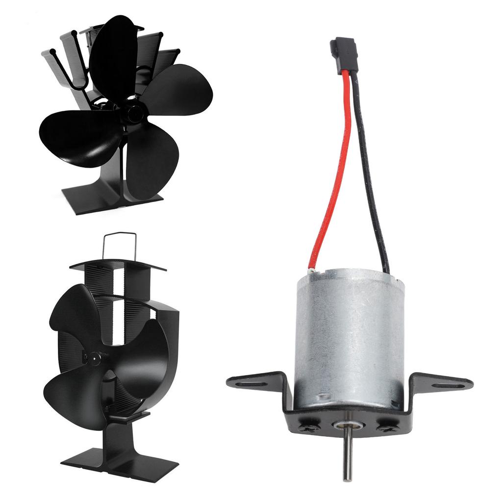 Kaminventilator Motor Ofenventilator Motor Aluminium Leistungsstarkes Kaminventilator Zubehör für 41 bis 45mm Installation