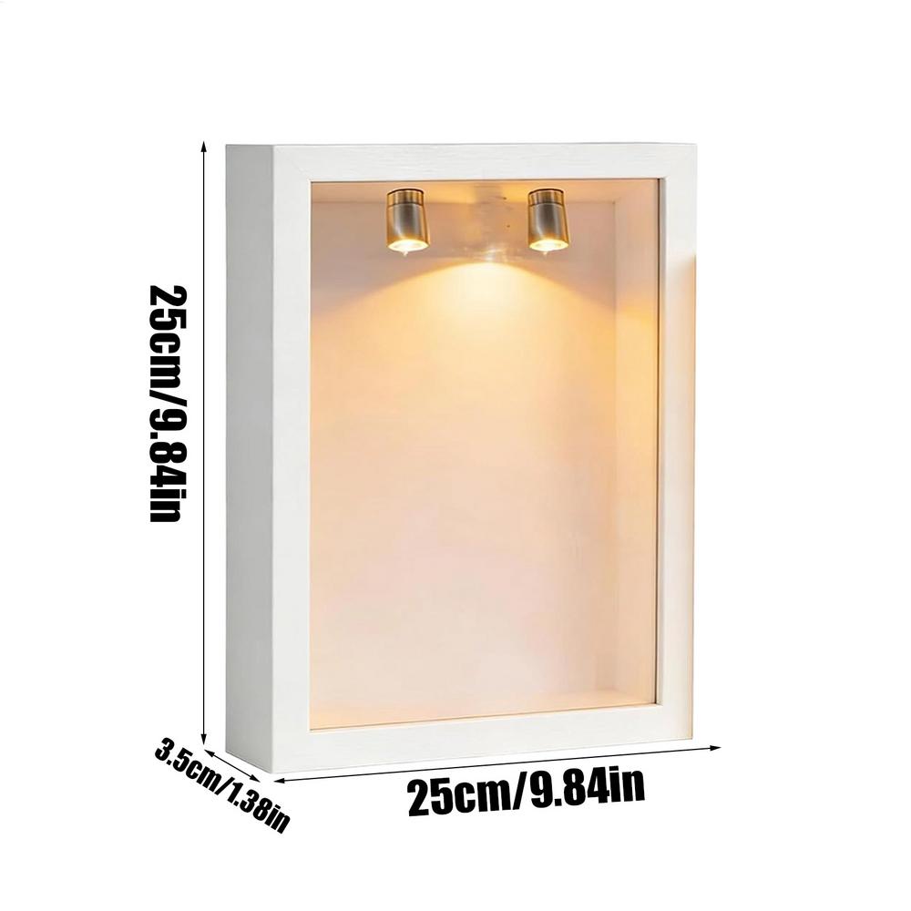 Mini Museum Wooden Collectible Memory Box Mini Museum Figures for Adults DIY Craft Home Decor Wall Room Library Birthday