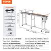 Belt Conveyor, 71 X 7.8 Inch Conveyor Table, Heavy Duty Stainless Steel Motorized Belt Conveyor for Inkjet Coding Applications Powered PVC Belt