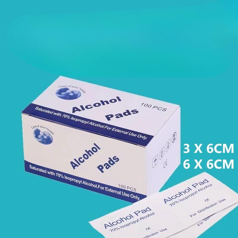 Single-use Care Alcohol Cotton Pads, 75% Alcohol Pads, Disinfectant Wipes, Wiping Towels, First Aid Kit Accessories, Individual Packaging