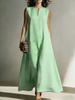 2626 Spring and Summer European and American New Women's Casual Simple Sleeveless Dress