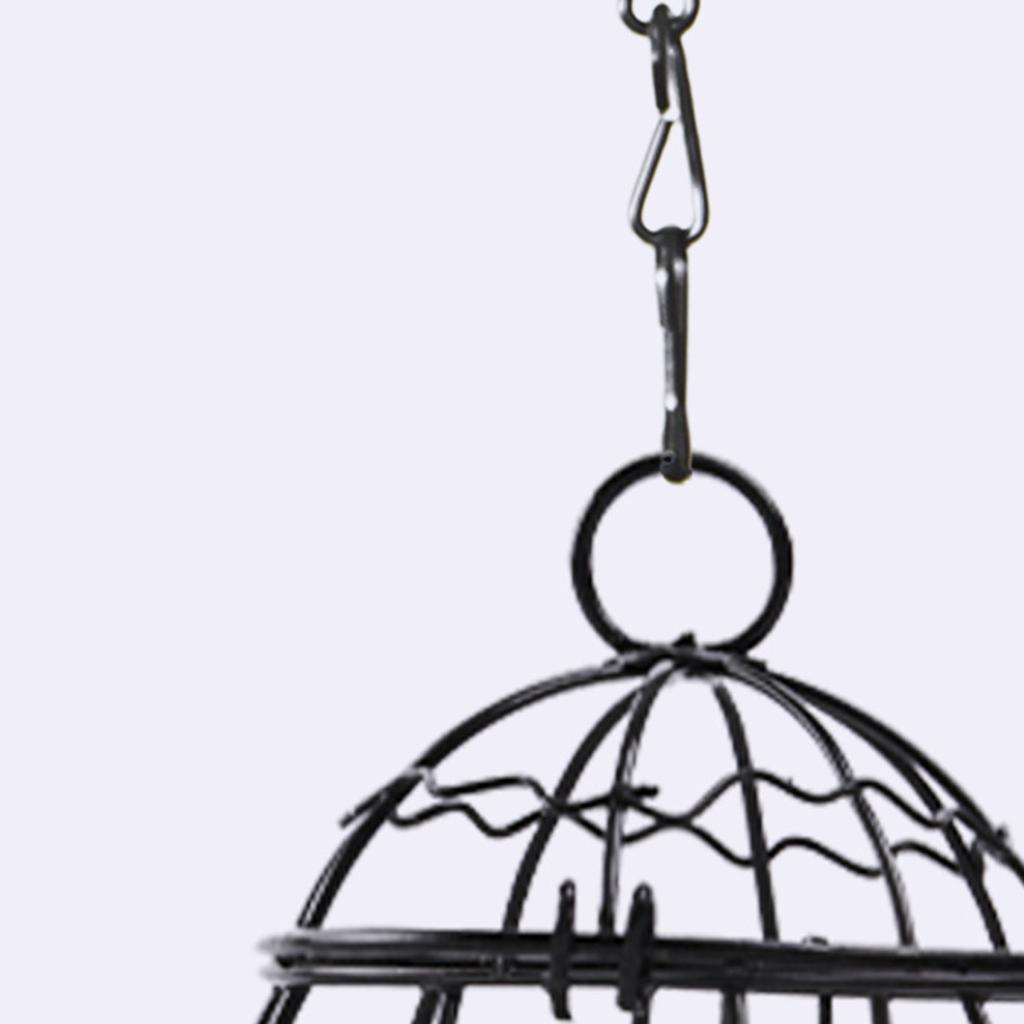 Bird Feeder Iron Hanging Fat Ball Holder Bird Treat Box Garden Feeding Tools For Finch Sparrow Robin Wild Birds