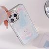 Gilded Iphone16 Mobile Phone Case 15promax Plaid Cartoon Puppy 14 Apple 13 Drop Glue 12 Suitable for Huawei