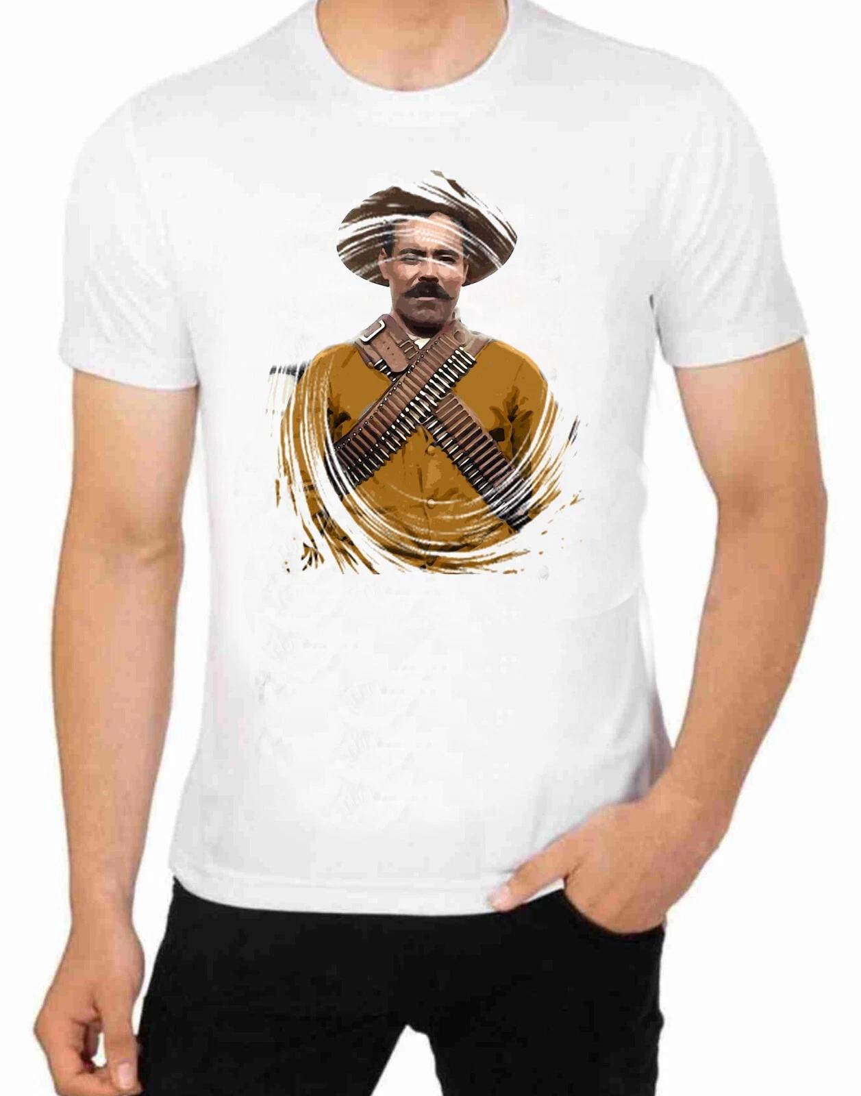 Poncho Villa Art T-Shirt for Men Apparel 4XL