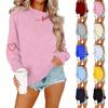 Ladies' Casual Women's Printed Round Neck Pullover Hoodie