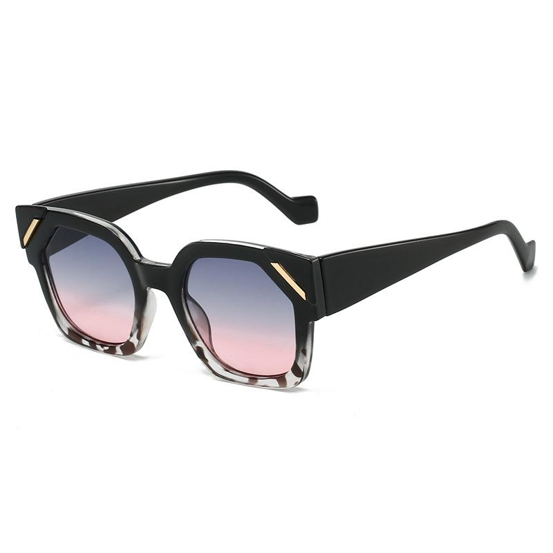 Latest Women s Simple Polygonal Sunglasses Women s Cat Eyes Sunglasses Trendy Personalized Street Photo Sunglasses M6253