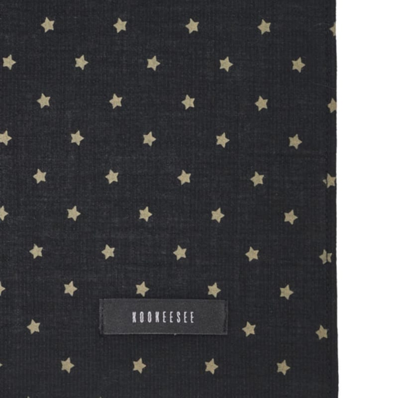 KOOKEESEE Little Star Long Scarf (black)