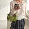 Spring Summer Crescent PU Leather Bag - Korean Style Versatile Tote for Women
