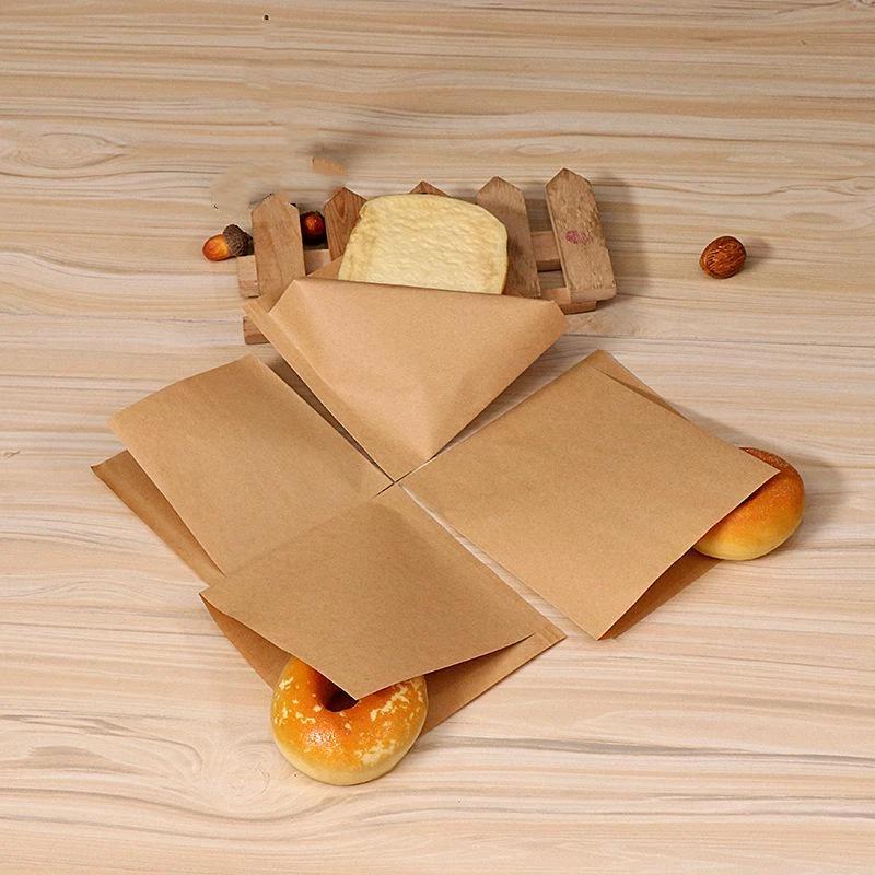 100 Stück Fettbeständige Papiertüten Ölbeständig Lebensmittelecht Sichere Beutel für Bäckerei Keks Geschenkverpackung Partygeschenk Verwendung