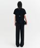 Lugkaeseuteu Eline Lettering Oversized T-Shirt_Black