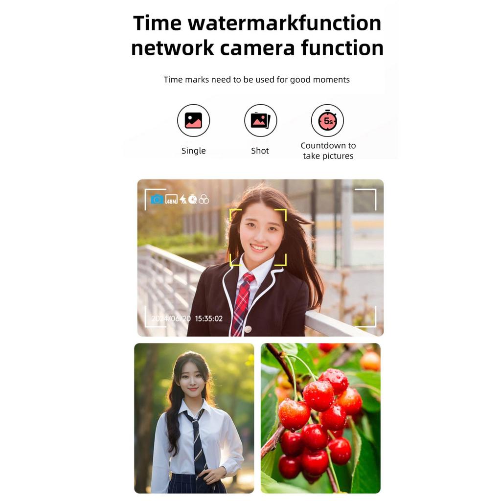 Mini Keychain Camera, 1080P Small Digital Camera Point and Shoot Digital Camera, Portable Retro CCD Thumb Camera for Video Recording and Photography,