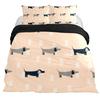 Set Copripiumino Bassotto Stile Cartone Animato Bassotti Set Biancheria da Letto King Size per Amanti dei Cani Bambini Adolescenti 2/3pz Copripiumino Singolo