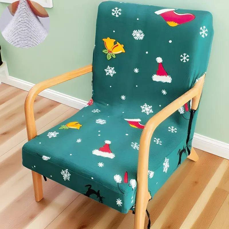 

Universal Solid Wood Chair Cover Armchair Slipcover Zipper Stretch Wooden Sofa Protector Case Home Bench Seat Sitting Cover