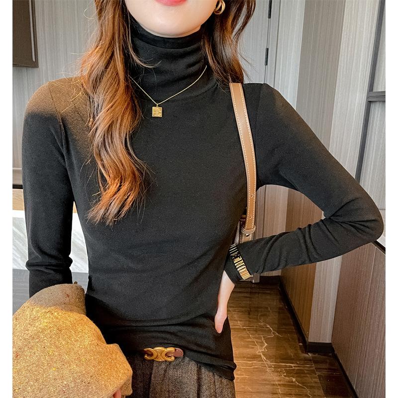 Women's Autumn and Winter High Neck Inner Long Sleeve Top