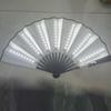 New LED Illumination Led Light Fan PVC Foldable Light Up Fan Lightweight 64cm Led Glow Fan for Line Dancing