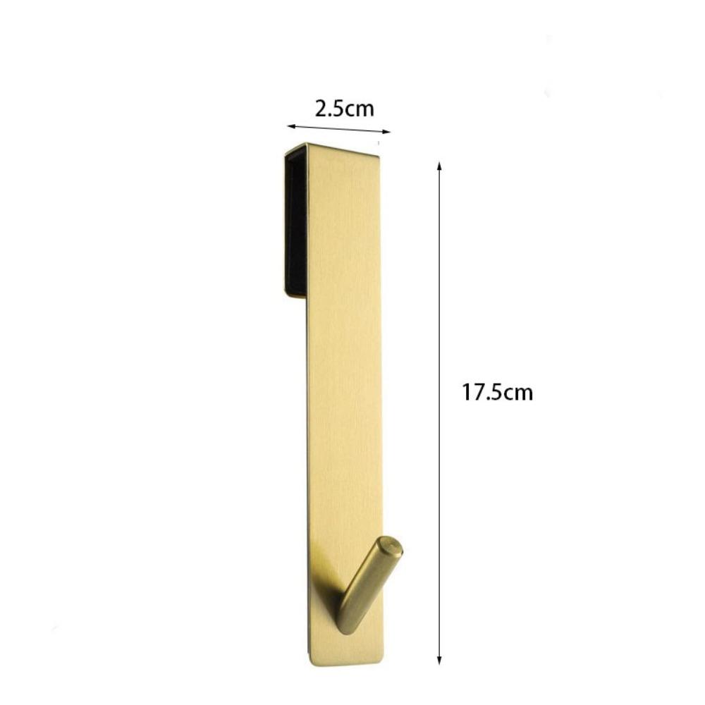 Drilling-Free Stainless Steel Shower Door Hook Space Saving Rustproof Towel Hooks Wall Mounted Bathroom Hooks Sauna