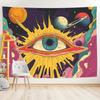 Space Eye Psychedelic Tapestry Retro Trippy Wall Art for Living Room Bedroom Office Party Home Decor