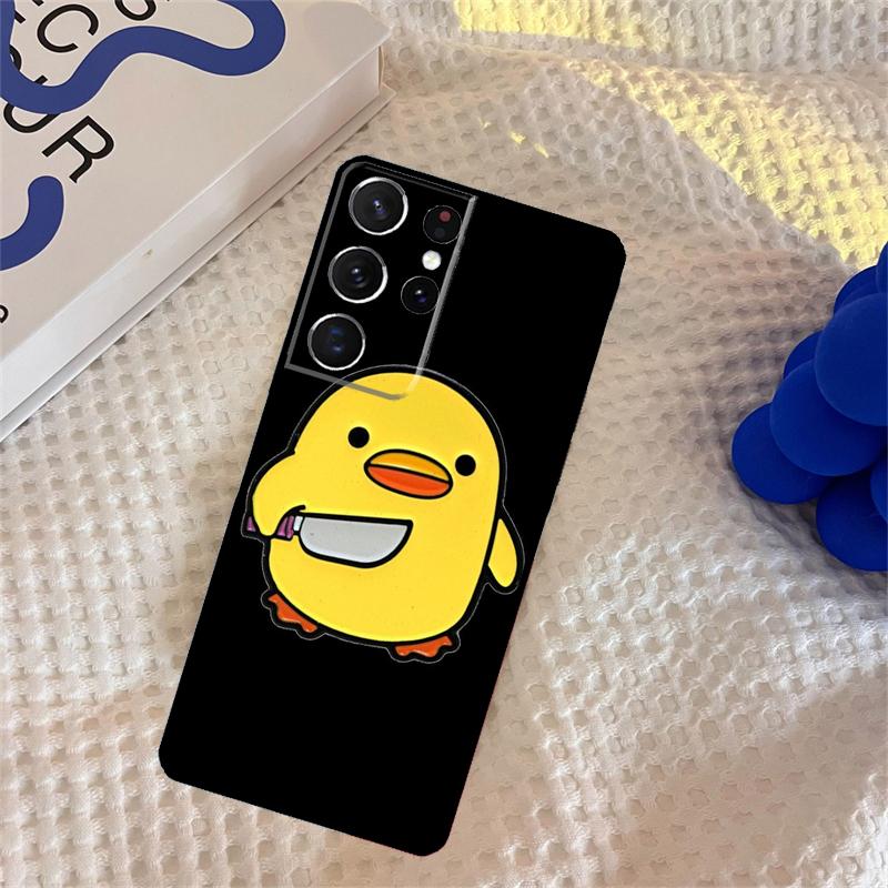 Yellow Duck Phone Case For Samsung Galaxy S25 Ultra S9 S10 S20 S22 S21 S23 FE S24 Plus Portector Cover