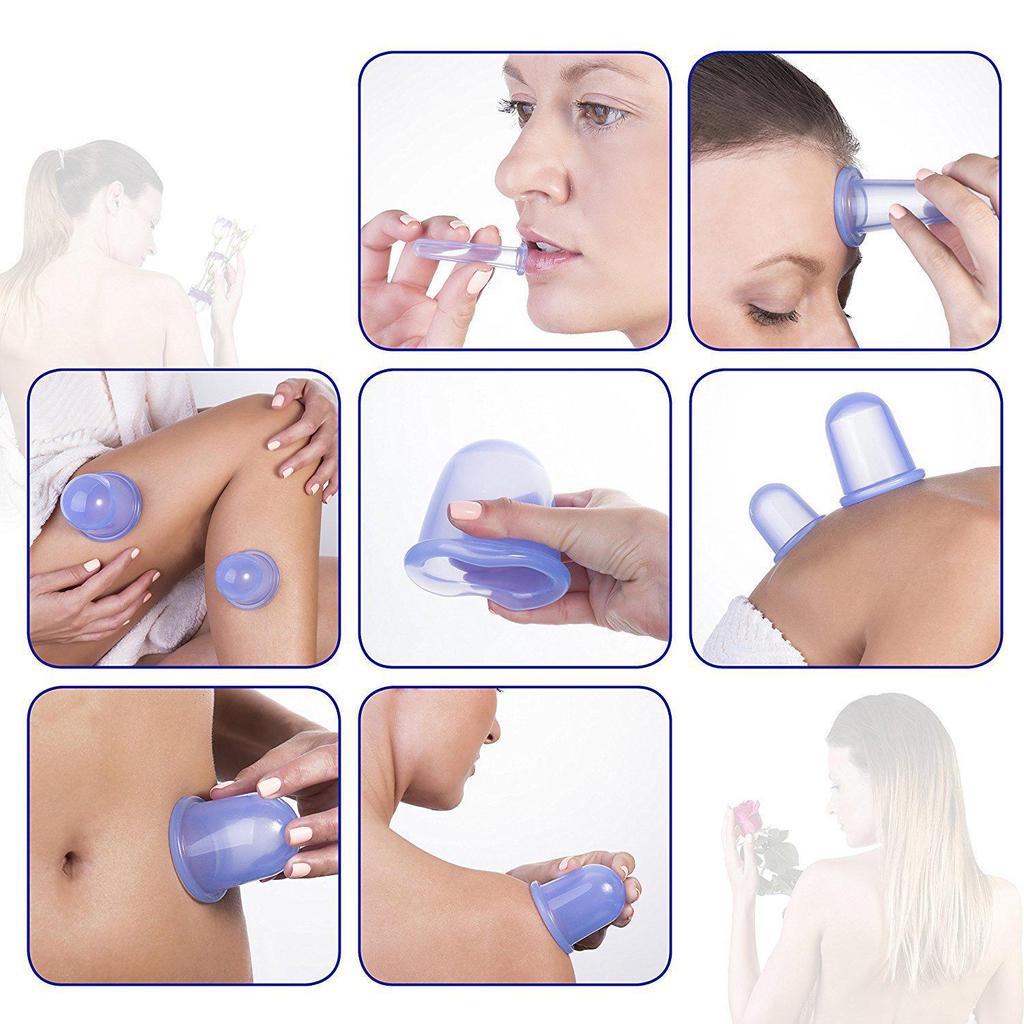 Silicone Transparent Negative Pressure Cupping Device for Home Massage and Moisture Absorption