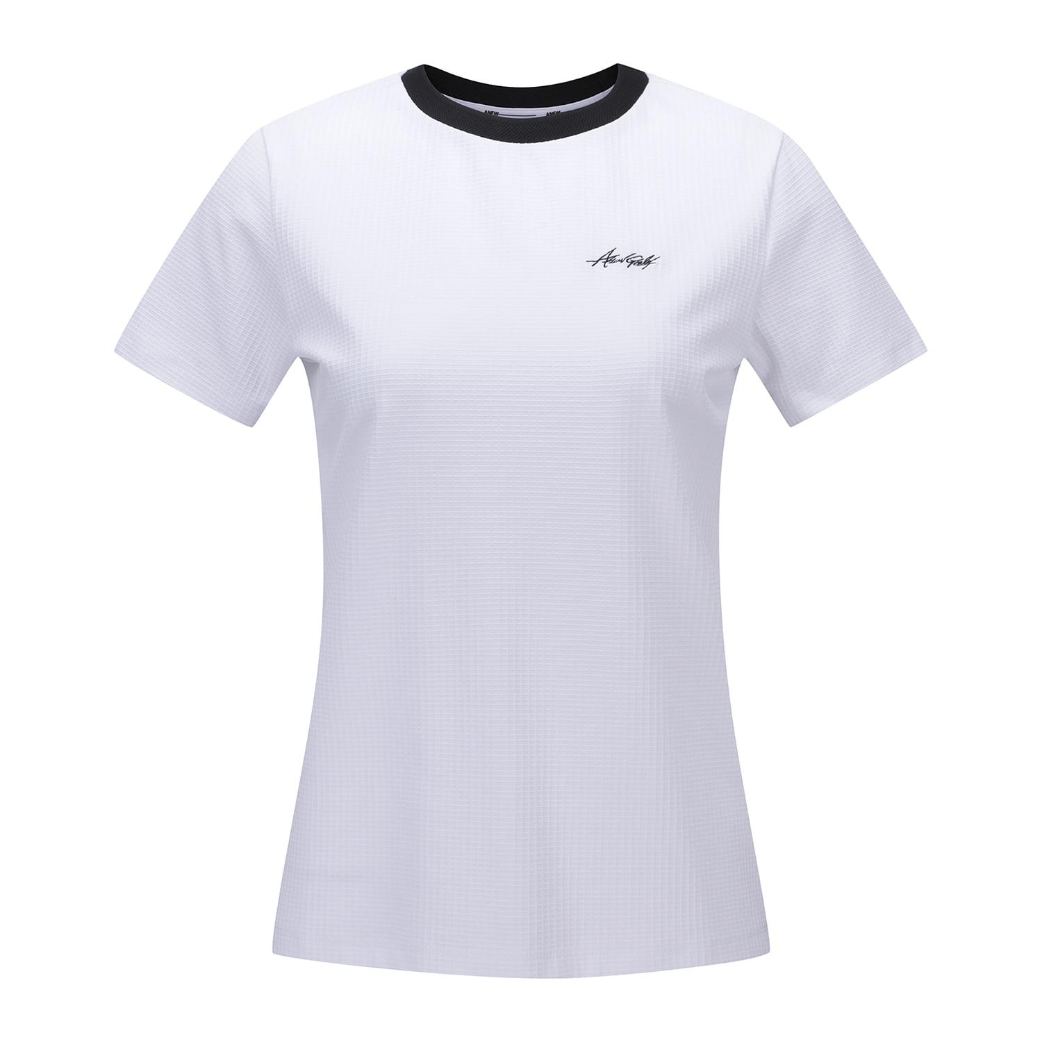 Anew Golf Women Square Lip Crew Neck Short T-Shirt_Wh M