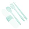 Spoon Fork Chopsticks Portable Cutlery Set Kit Outdoor Travel Camping Pouch