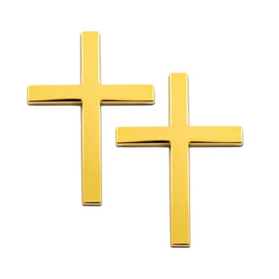 

2 шт. Христианская наклейка Наружная 3D эмблема Значок Декали Самоклеящийся сплав цинка Наклейки Иисуса Христа для автомобилей грузовиков внедорожников золотистый