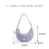 Premium New Crescent Bag Design Niche Versatile Simple Simple Underarm Leather First Layer Cowhide 2025 Shoulder Bag
