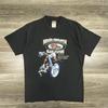 Vintage Biker Shirt Mens Large Black Motorcycle Faded Single Stitch Hog's Breath Unisex T-Shirt