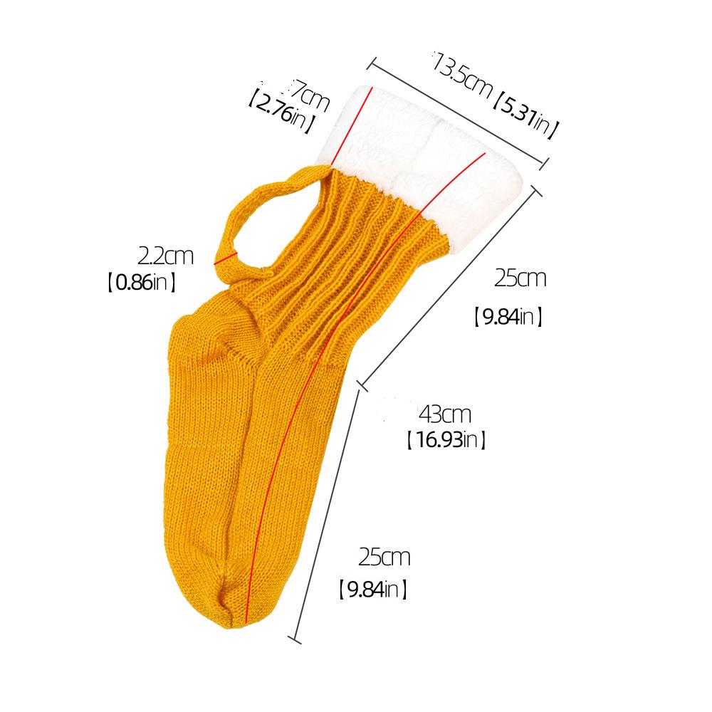 Tjocka Ölsejdelsstrumpor Dam Herr Höst Vinter Stickade Fotskydd Mjuka Golvstrumpor Varma Mellanlånga Strumpor EU 36-42