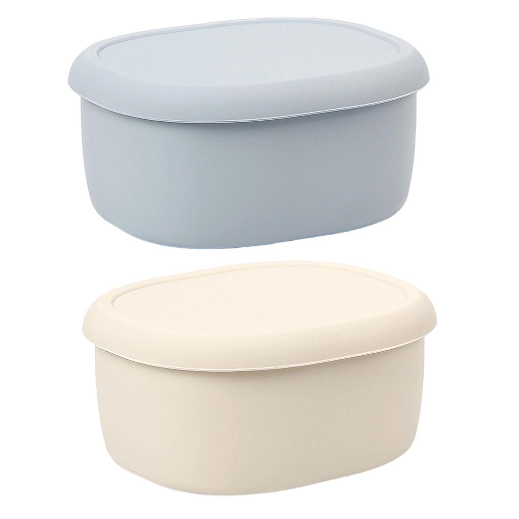 Portable Silicone Bentos Box Microwave Safe Easy To Carry Leak Proof For Commuting Student And Office Worker