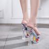 Women's 18CM Super High Heel Shoes - Autumn Waterproof Roman Fish Mouth, Sexy Nightclub Footwear