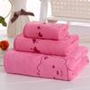 Cartoon Bath Towel Set: Absorbent, Large, 3-Piece Gift Box for Women