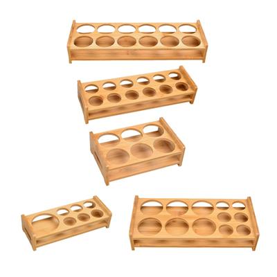 Wood Shot Glass Tray Holder Drink Cup Storage Holder Serving Tray for Cabinet Party