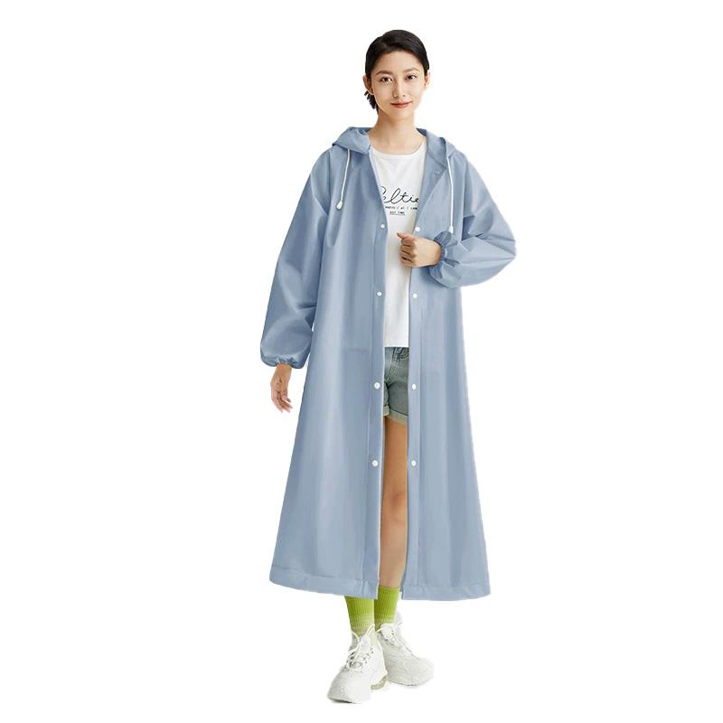 1PC Long Raincoat Unisex Adult For Tourism Hiking Non Disposable Thickened Rain Gear Waterproof Outdoor Travel Universal