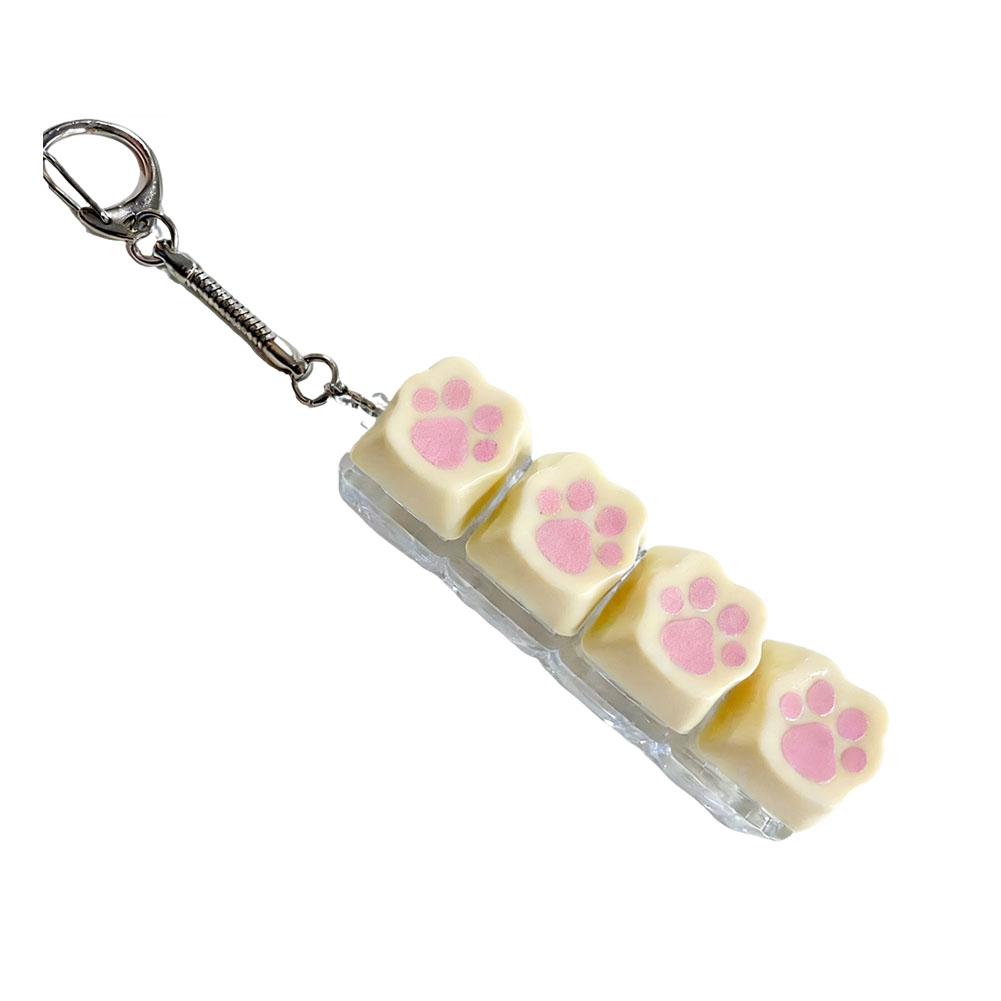 Cat Claw Fingertip Decompression Toy Kawaii Button Keycap Keychain Mobile Phone Backpack Pendant For Adult Gifts Stress Relief