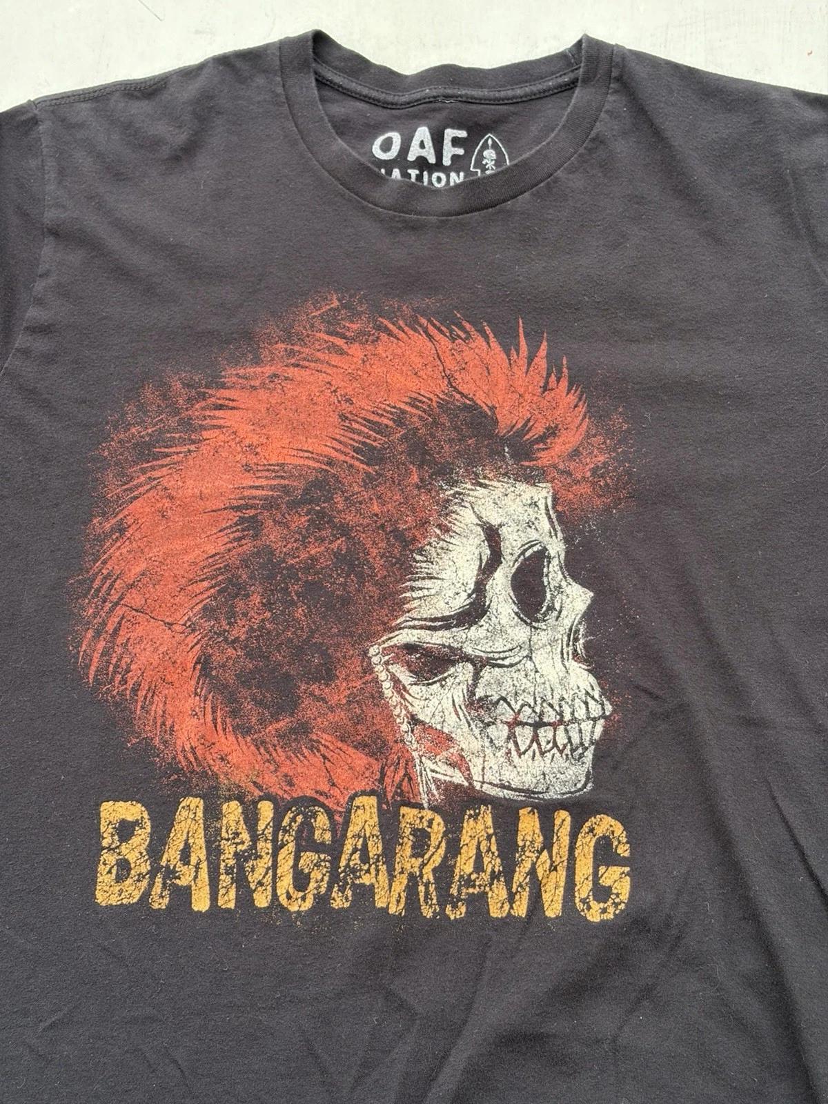 Men s OAF Nation T-Shirt Black Skull M Streetwear Gothic Art Dark Tribal Chief S