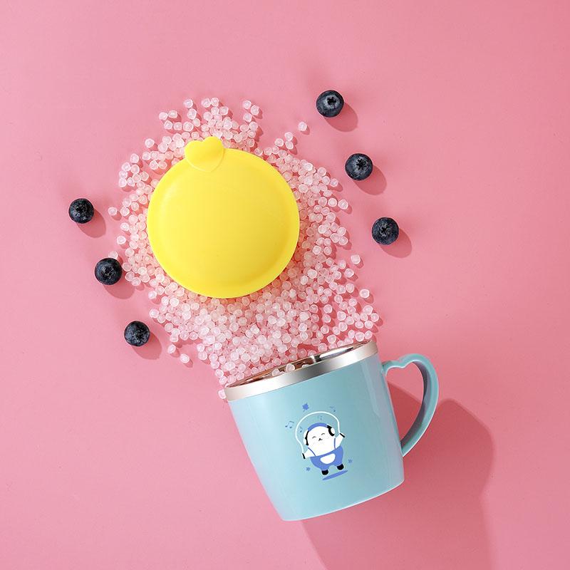 1pc 250ml/8.5oz Office Cup With Lid Handle Coffee Cup Hand Cup Milk Cup Gift Cup 304 Stainless Steel Mark Cup