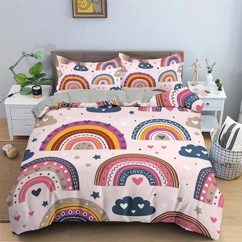 Sun And Moon Duvet Cover Moth Sugar Skull Bedding Set Microfiber Butterfly Snake Animal Quilt Cover Weed Plants Bedspreads Cover