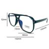 Fashion Square Double Beam Women Glasses Frame Clear Anti-Blu-Ray Eyewear Retro Men Optical Frame Computer Protection Goggles