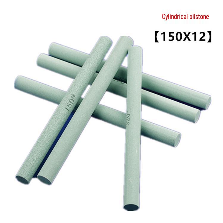 

Green Silicon Carbide Round Oilstone Strip, 150x12 mm, for Grinding & Polishing 1000 Grit Cylindrical