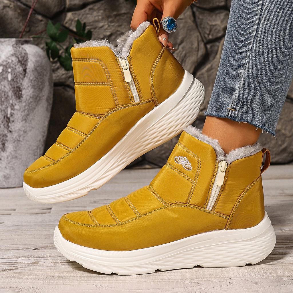 Snow Boots for Women Winter Oversized Outdoor Warm Sports Shoes Cold Resistant Thick Sole with Plush Thick Cotton Shoes