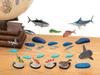 Calorata Saltwater Fish Figure Deluxe Set (15 Species  Boxed  Instruction Manual  Food Sanitation Law Compliant) 3D Illustrated Guide, Realistic Fish