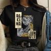 Beautiful Flower Print Women TShirts Casual Breathable Soft Short Sleeve Tops Loose Comfortable Street Female Clothes Pink T Sh