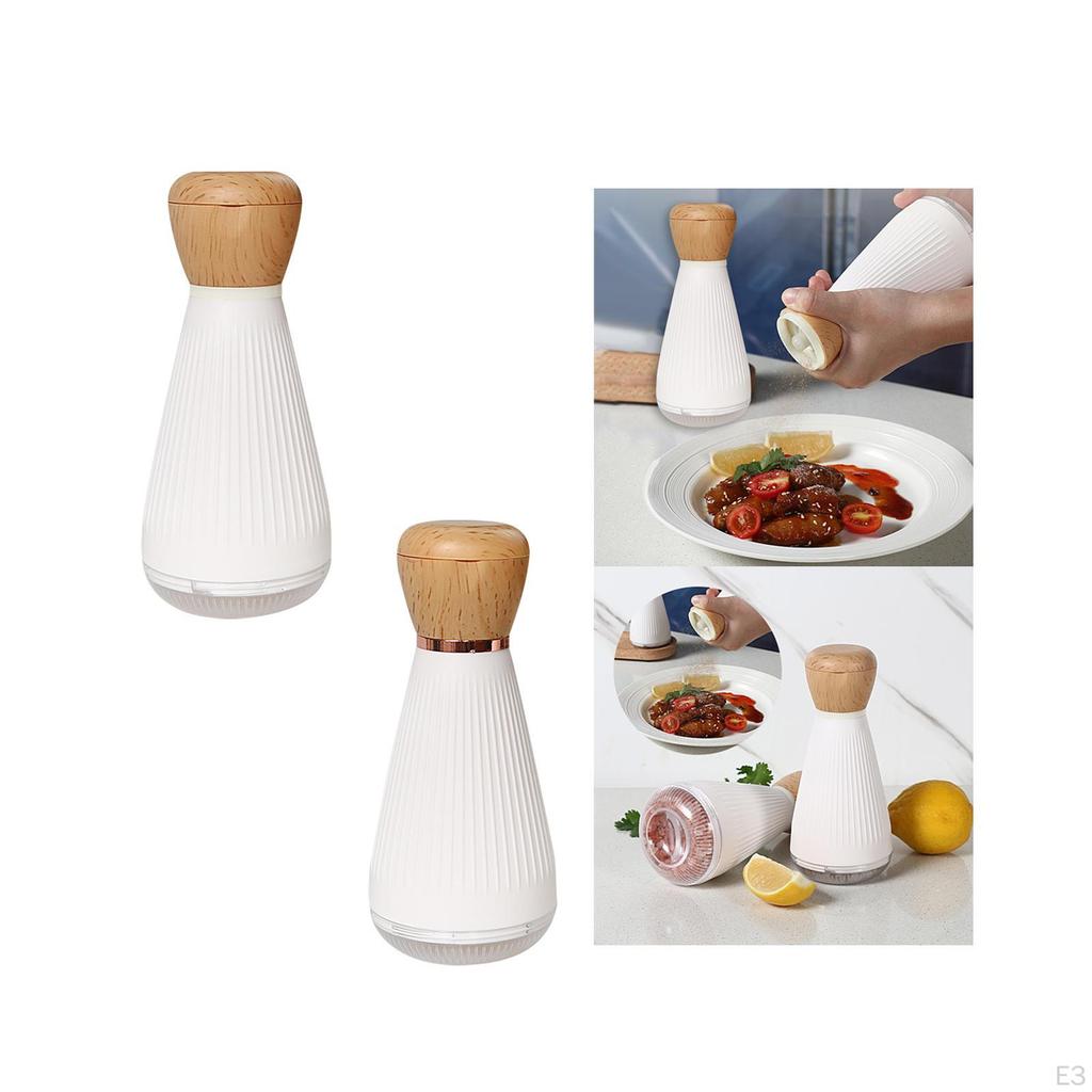 Salt and Pepper Grinding Mill Seasoning with Tray Manual Mills plain
