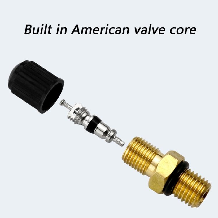 American Core Embedded Copper Valves Stem M8x1 Thread Quick Connection Structure Simple Installation for Tire Systems