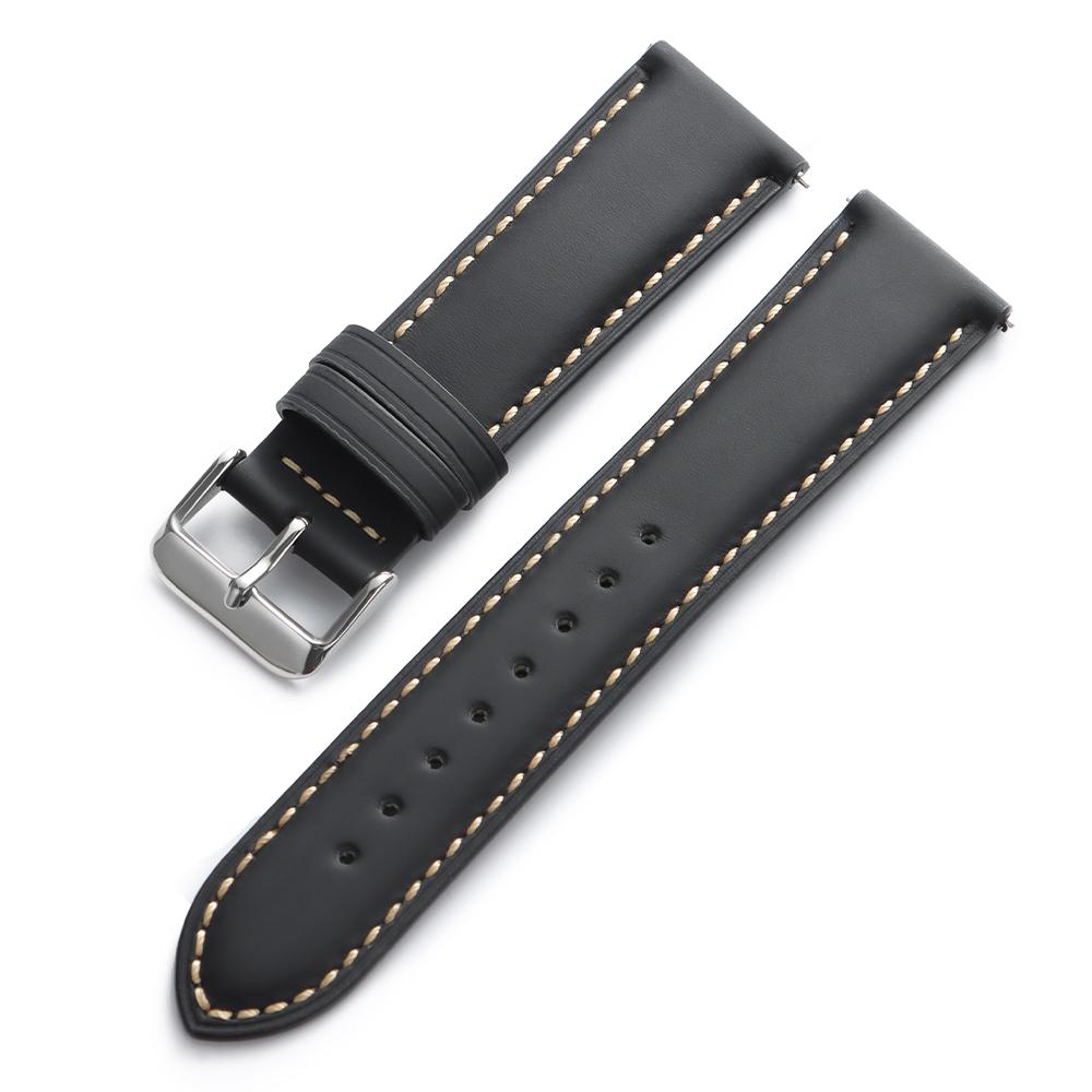 

Vintage Brown Strap Quick Release Watch Band for Men Women Watchband Genuine Leather Watch Strap 18mm 20mm 22mm Replace Bracelet 18mm&Silver Buckle чорний
