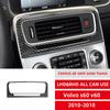 100% Real Carbon Fiber Car Window Lifter Switch Panel Cover Trim For Volvo S60 V60 2010-2018 Interior Decoration Sticker